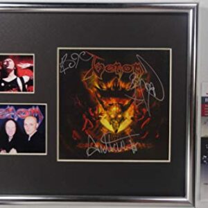 Signed Venom Autographed Hell Cd Matted Display Cronos Certified Jsa # Ii10987