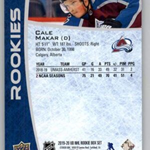 2019-20 Upper Deck NHL Rookie Box Set #25 Cale Makar Colorado Avalanche Hockey Card