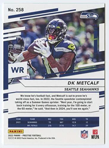 2022 Panini Prestige #258 DK Metcalf NM-MT Seattle Seahawks Football