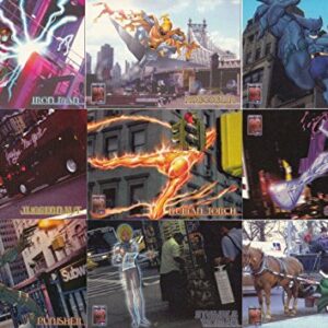 MARVEL PREMIUM QFX 1997 FLEER/SKYBOX COMPLETE BASE CARD SET OF 72