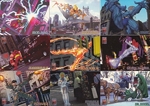 MARVEL PREMIUM QFX 1997 FLEER/SKYBOX COMPLETE BASE CARD SET OF 72