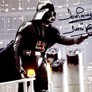 David Prowse Signed / Autographed Star Wars 8x10 Glossy Photo As Darth Vader, A new hope, Empire Strikes Back, Return of the Jedi. Includes Fanexpo Fanexpo Certificate of Authenticity and Proof. Entertainment Autograph Original.