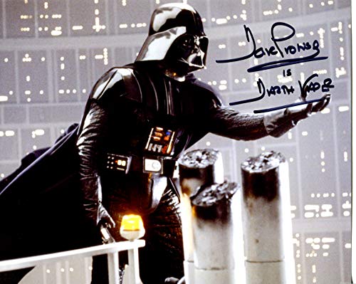 David Prowse Signed / Autographed Star Wars 8x10 Glossy Photo As Darth Vader, A new hope, Empire Strikes Back, Return of the Jedi. Includes Fanexpo Fanexpo Certificate of Authenticity and Proof. Entertainment Autograph Original.