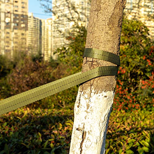 Biubee 108 Feet Long 1 Inch Wide Green Tree Tie Strap- Green Staking and Guying Material Garden Tie Plant Tie for Outdoor Use, 1763 Lbs Strength