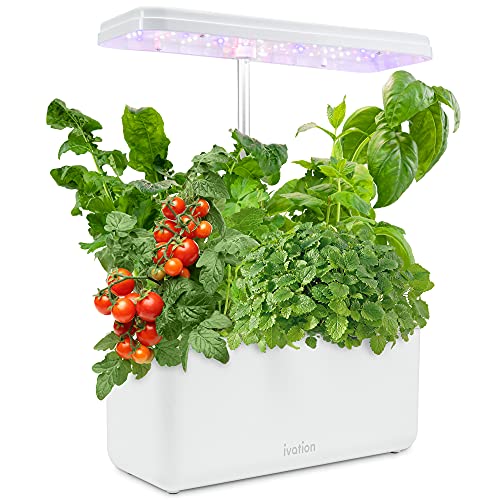 Ivation 7-Pod Indoor Hydroponics Growing System Kit Herb Garden planter w/ LED Grow Light