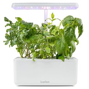 Ivation 7-Pod Indoor Hydroponics Growing System Kit Herb Garden planter w/ LED Grow Light