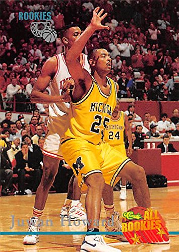 Juwan Howard basketball card (Michigan Wolverines Fab Five NCAA Final Four) 1994 Classic #102 All Rookies