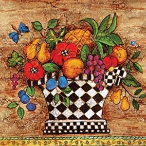 Toland Home Garden 119800 Checkerboard Bouquet 12.5 x 18 Inch Decorative, Garden Flag (12.5" x 18")