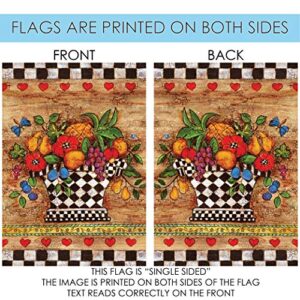 Toland Home Garden 119800 Checkerboard Bouquet 12.5 x 18 Inch Decorative, Garden Flag (12.5" x 18")