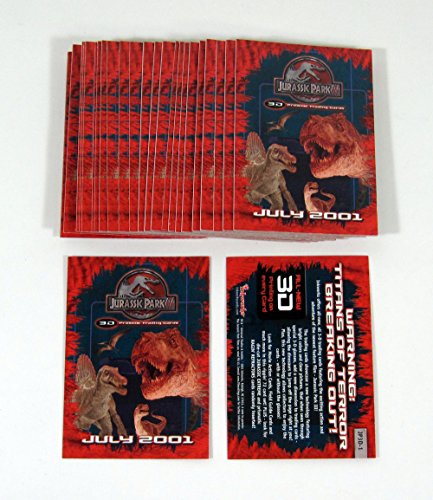 Lot of (50) 2001 Inkworks Jurassic Park 3 3D Promo Card (JP3D-1) Nm/Mt