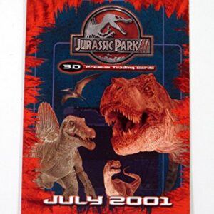 Lot of (50) 2001 Inkworks Jurassic Park 3 3D Promo Card (JP3D-1) Nm/Mt