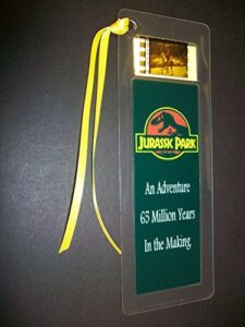jurassic park movie film cell bookmark memorabilia collectible complements poster book theater