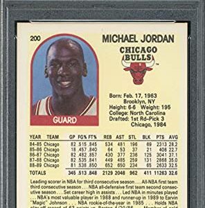 Michael Jordan 1989 Hoops Basketball Card #200 Graded PSA 8