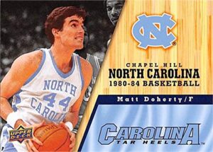 matt doherty basketball card (north carolina tar heels, 1980-1984) 2011 upper deck #41