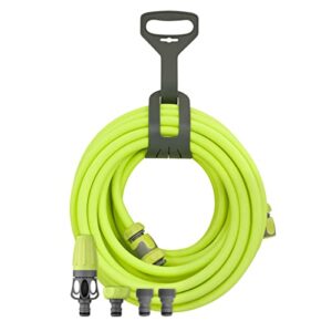 flexzilla garden hose kit with quick connect attachments, 1/2 in. x 50 ft., heavy duty, lightweight, zillagreen – hfzg12050qn