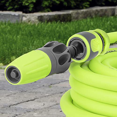 Flexzilla Garden Hose Kit with Quick Connect Attachments, 1/2 in. x 50 ft., Heavy Duty, Lightweight, ZillaGreen - HFZG12050QN