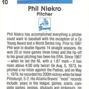 Baseball MLB 1982 Donruss #10 Phil Niekro DK VG Braves