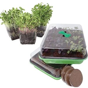 window garden microgreens grow kit – assorted microgreen seeds, indoor starter growing kit -window garden 20 cavity seed propagation kits (2) – complete with fiber soil
