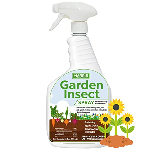 Harris Garden Insect Killer, 20oz Insecticidal Soap with Spinosad Kills