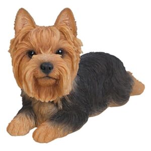 Hi-Line Gift Ltd Yorkshire Terrier Resin Dog Lying Down Statue