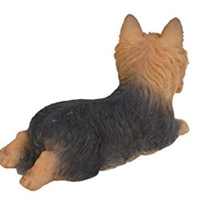 Hi-Line Gift Ltd Yorkshire Terrier Resin Dog Lying Down Statue