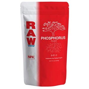 raw- phosphorus plant nutrient for fruiting and flowering/increase fruit flower yield/plant feeding supplement/for horticulture purposes indoor/outdoor use- 2 oz