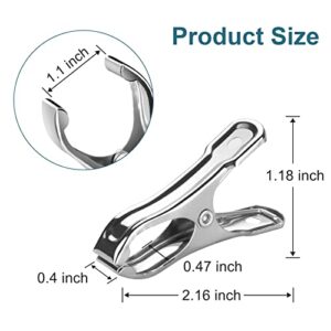 40 PCS Garden Clips, Heavy Duty Stainless Steel Greenhouse Clamps, Greenhouse Clips for Netting, Have a Strong Grip to Hold Down The Shade Cloth or Plant Cover on Garden Hoops or Greenhouse Hoops