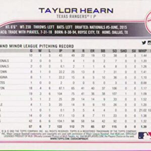 2022 TOPPS UPDATE #US82 TAYLOR HEARN RANGERS BASEBALL MLB