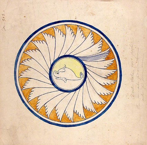 An original design for a porcelain plate