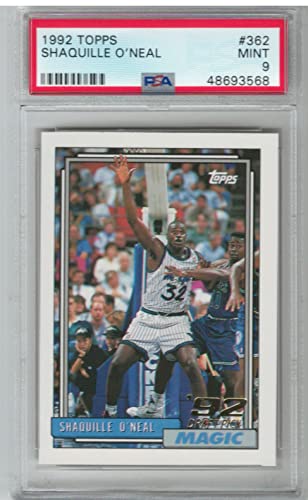 PSA Mint 9 1992 Topps Shaquille O'Neal Rookie Card