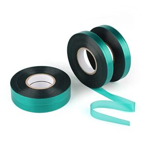 kinglake garden stretch tie tape roll-4 rolls total 600 feet 1/2″ green garden tape,plant ribbons plant garden tie for branches, climbing planters, flowers