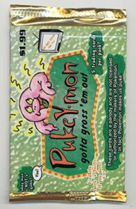 2000 pukey-mon sealed trading card pack