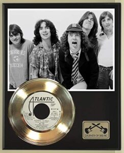 acdc highway to hell record display wood plaque