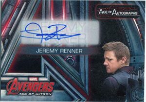 marvel avengers age of ultron age of autographs aa-jr jeremy renner hawkeye
