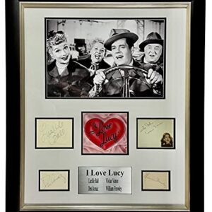 I LOVE LUCY Autographed SIGNED CAST FRAMED Lucille Ball Desi Arnaz Vivian Vance William Frawley JSA CERTIFIED AUTHENTIC XX87449