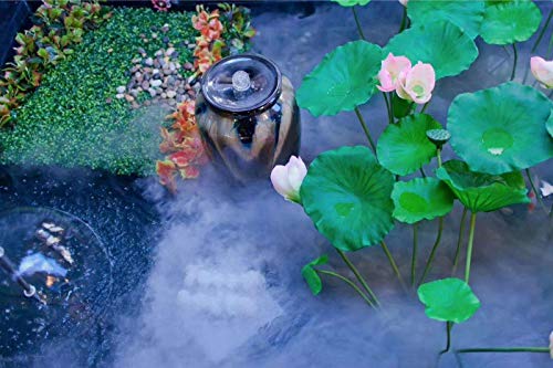 SKYTOU Mist Maker Fogger, 6 Head Ultrasonic Fog Machine 304 Stainless Steel with Transformer for Greenhouse Garden Lawn and Pond