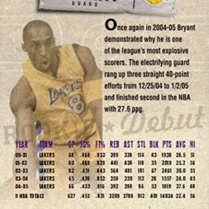 2005-06 Upper Deck Rookie Debut #42 Kobe Bryant Basketball Card Lakers