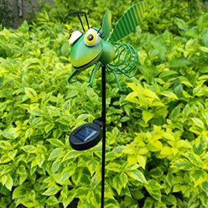 Joint Honglin Solar Praying Mantis Lights - Outdoor Insects Garden Stake Metal Decor Lights, Waterproof LED Decorative Lights for Pathway, Yard (Praying Mantis)