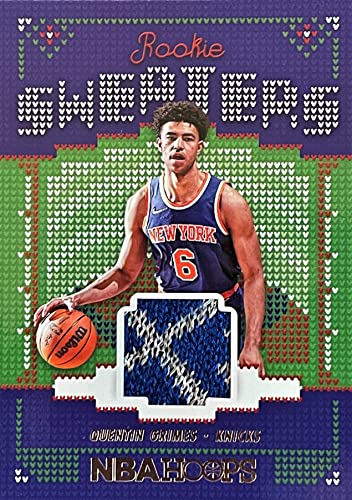 2021-22 Panini NBA Hoops QUENTIN GRIMES Sweater Patch ROOKIE Card RC - New York Knicks