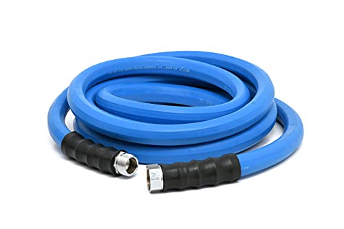 AG-LITE BSAL3415 3/4" x 15' Hot/Cold Water Rubber Garden Hose, 100% Rubber, Ultra-Light, Super Strong, 500 PSI, -50F to 190F Degrees, High Strength Polyester Braided