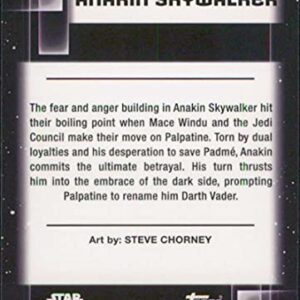 2021 Topps Chrome Star Wars Galaxy #39 Anakin Skywalker Steve Chorney Star Wars Card