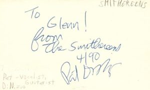 pat dinizio vocalist guitarist smithereens rock band signed index card jsa coa