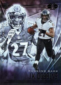 2020 panini illusions football #13 j.k. dobbins rookie card