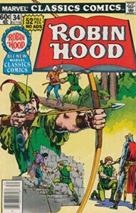 marvel classics comics #34 vg ; marvel comic book | robin hood