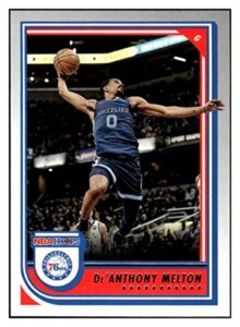 de’anthony melton 2022-23 panini nba hoops #137 nm+-mt+ nba basketball 76ers