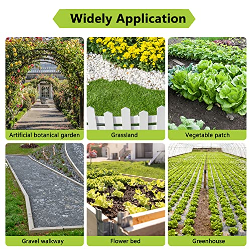 Landscape Fabric Weed Barrier, Heavy Duty Ground Cover Weed Barrier for Garden, Weed Blocker Fabric Control for Raised Beds, Weed Cloth Mulch for Landscaping, Garden Beds 4x50FT