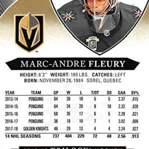 2018-19 Upper Deck Trilogy #5 Marc-Andre Fleury Vegas Golden Knights NHL Hockey Trading Card