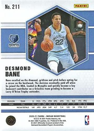 2020-21 Panini Mosaic #211 Desmond Bane RC Rookie Card Memphis Grizzlies Official NBA Basketball Trading Card in Raw (NM or Better) Condition