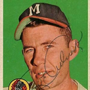 1958 Topps Joe Adcock Signed Baseball Card with JSA COA