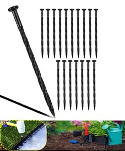 meboyz 50-pack plastic edging nails, 8-inch paver edging spikes, spiral nylon landscape anchoring spikes for paver edging, weed barrier, artificial turf & more weed barrier, artificial turf & more.